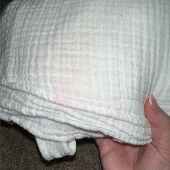 Beachlunchlounge Yuna Cotton Poplin Tank Top V-Neck Midi Dress White Size Small - Picture 8 of 9